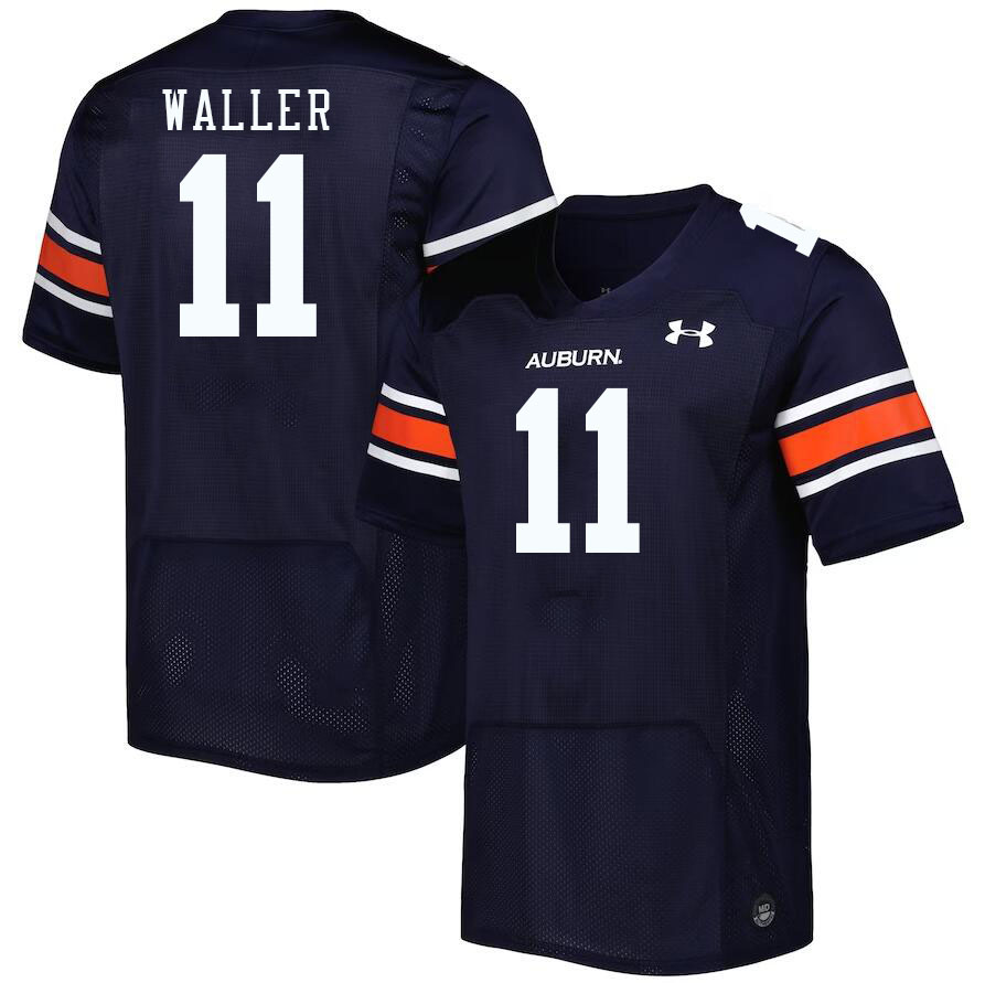 Men #11 Jamonta Waller Auburn Tigers College Football Jerseys Stitched-Navy